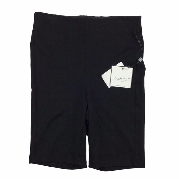 Laundry by Shelli Segal Black Bike Shorts Stretch Elastic Waist Women's XS - Picture 1 of 3